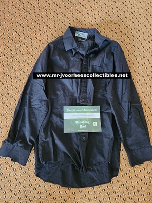 walter white dress shirt Breaking Bad Original Screen Used Walter White Black Button Shirt Movie  Prop
