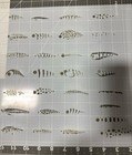 29x Detailed FISHING LURE PAINTING AIRBRUSH Paint STENCILS Stencil 12” fish bait