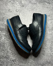Prada Derby Brogues – Size 7.5 – Blue Sole – Made in Italy