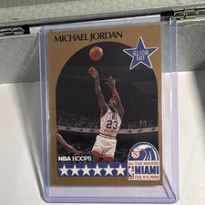 NBA Hoops 1990-91 Michael Jordan All-Star East Chicago Bulls Basketball Card #5