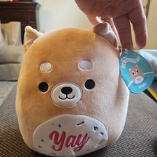 Squishmallows Angie Shiba Inu Dog 11" Yay Celebration Graduation Gift With Tag