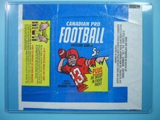 1968 O-PEE-CHEE CFL FOOTBALL CARD WAX PACK EMPTY WRAPPER SHARP!! MAGIC SET OPC