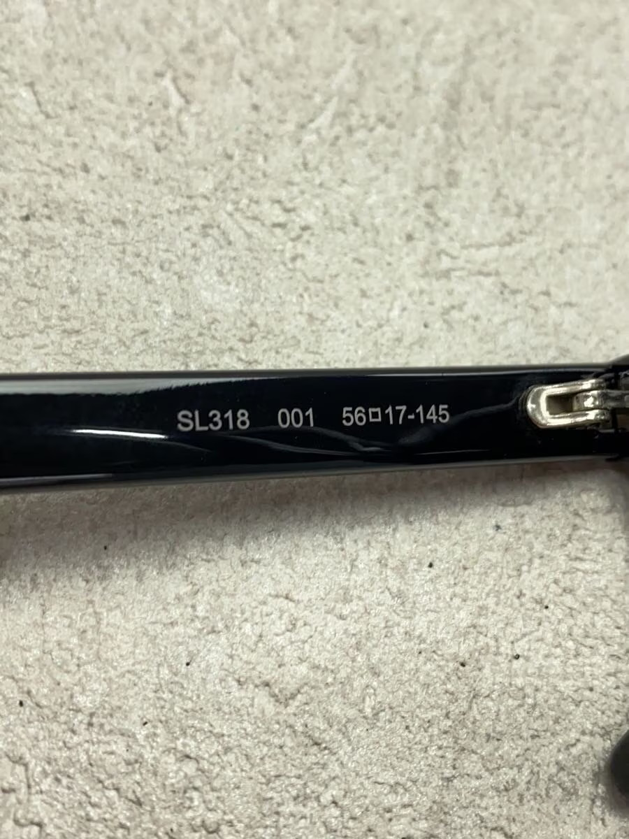 SAINT LAURENT Occhiali da Sole Uomo Wellington in Plastica Nero SL318