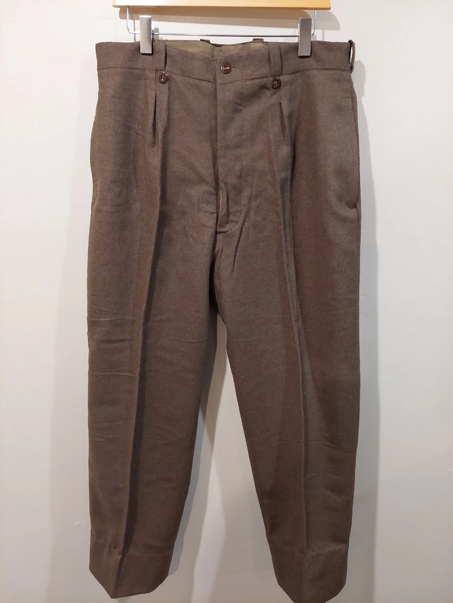 Regular 34 Size 100% Wool Vintage Pants for Men for sale | eBay