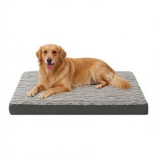 Orthopedic Dog Beds for Medium Dogs   Waterproof Plush Pet Mattress with Remo...