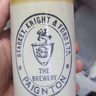 Starkey Knight & Ford Ltd The Brewery Paignton Stoneware Ginger Beer bottle