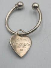 Tiffany  CO Return To Keychain - Heart Tag Sterling Silver 925 - 16g