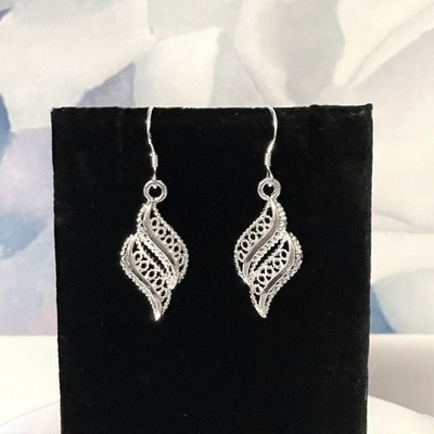 Valery Tianna Sterling Silver Imperial Earrings Gift Packaged