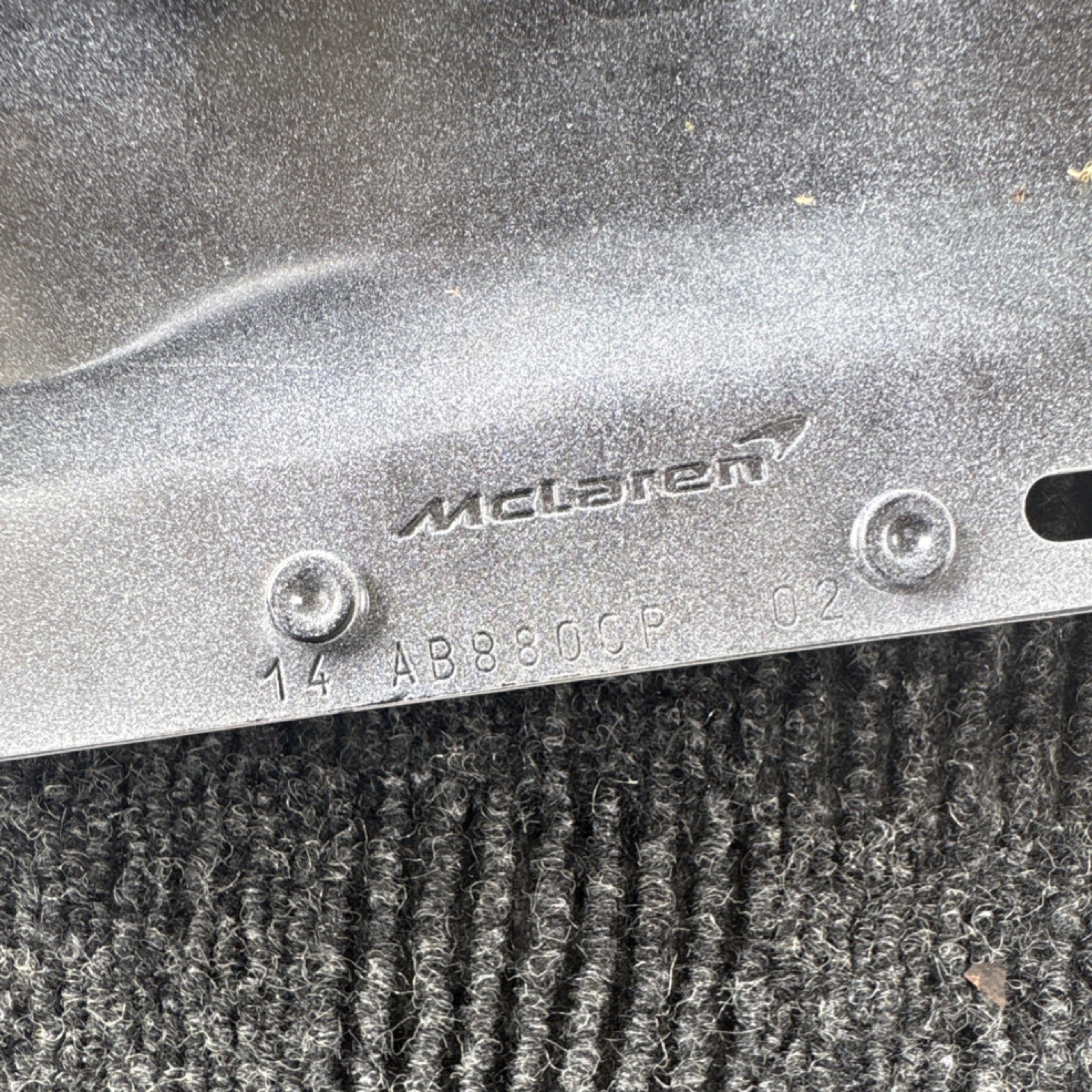 McLaren 720s Front Right Hand Fender Panel Cover Trim