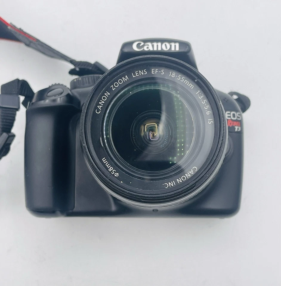 Kit de cámara Canon EOS Rebel T3i 18,0 MP DSLR con lente IS 18-55 mm + batería y cargador Foto 2 de 4