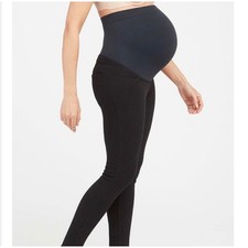 Spanx Womens Mama Ankle Jean-ish Leggings Size XS Black Maternity 20154R NEW