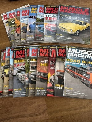 Lot Of 18 Miscellaneous Issues Of Hemmings Muscle Machines Magazines 2012 - 2016