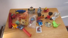 Vintage Junk Drawer Lot Toys, Wind-Ups, Plastic Misc.