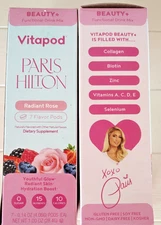 Paris Hilton Vitapod 14  pods Radiant Rose-Youthful Glow Radiant Skin- Hydration