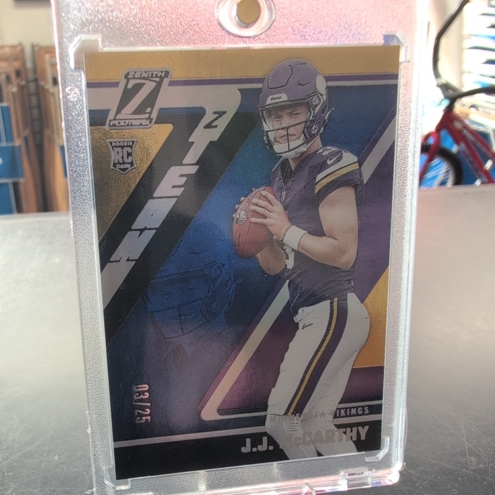 JJ McCarthy Panini Zenith Z-Team #8 Blue