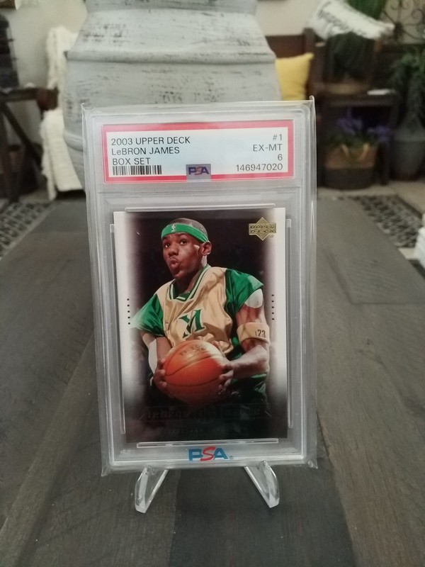 2003 Upper Deck Lebron James RC box set #1 PSA 6