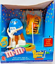 M&Ms MARS -PUTTIN BLUE GOLF MAN, DISPENSER, WITH PEANUT M&Ms FUN GOLFIN,,,   (E1