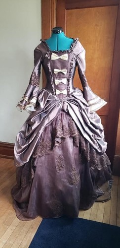Masquerade  ball gown Victorian Georgian Regency dress costume stage worthy