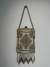Art Deco 1920s FrenchMicro Beaded Purse