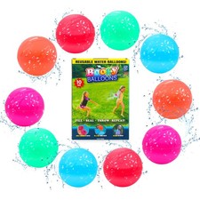Reusable Water Balloons, Easy to Fill, Latex Free, Silicone, Colorful Balloons,