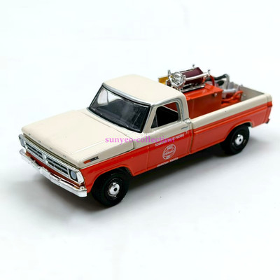 1:64 1971 F-250 Pickup Truck Diecast Metal Car Model Green Toy Collector