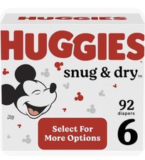 Huggies Snug  Dry Disposable Diapers Size 6 - 92 Ct Minnie Mouse Disney Edition