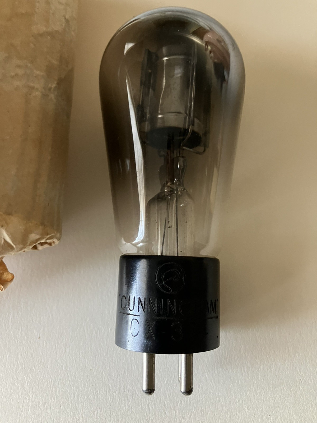 Cunningham Type CX-374 Voltage Regulator Tube NOS Etched Tube June 1924