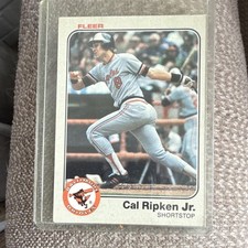 Fleer 1983 Base Set Cal Ripken Jr. #70 Baltimore Orioles Baseball Card