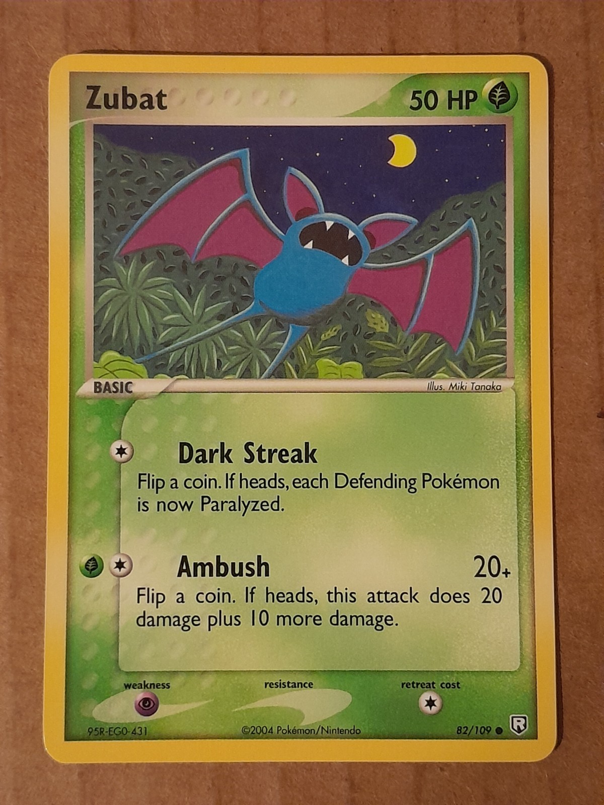 Pokemon Zubat 82/109 Team Rocket Returns NM See Pictures