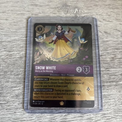 Snow White Merry as the Morning 37/204 Foil Legendary Lorcana Wilds Unknown