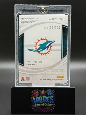 Tyreek Hill 2025 Immaculate RPA Laundry Tag Patch Auto /99