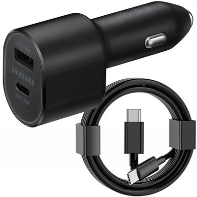 Samsung Galaxy S25 S24 S23 Ultra iPhone 17 16 15 USB-C Fast Car Charger Adapter