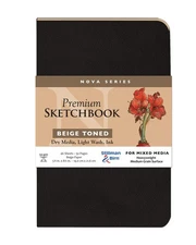  Stillman & Birn Nova Series Beige Softcover Sketchbook, Office Product
