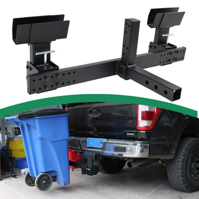 #ad Caramp;Truck Dual Trash Can Hauler Can Towing Hitch Carrier with 2quot; Hitch Receiver $169.99