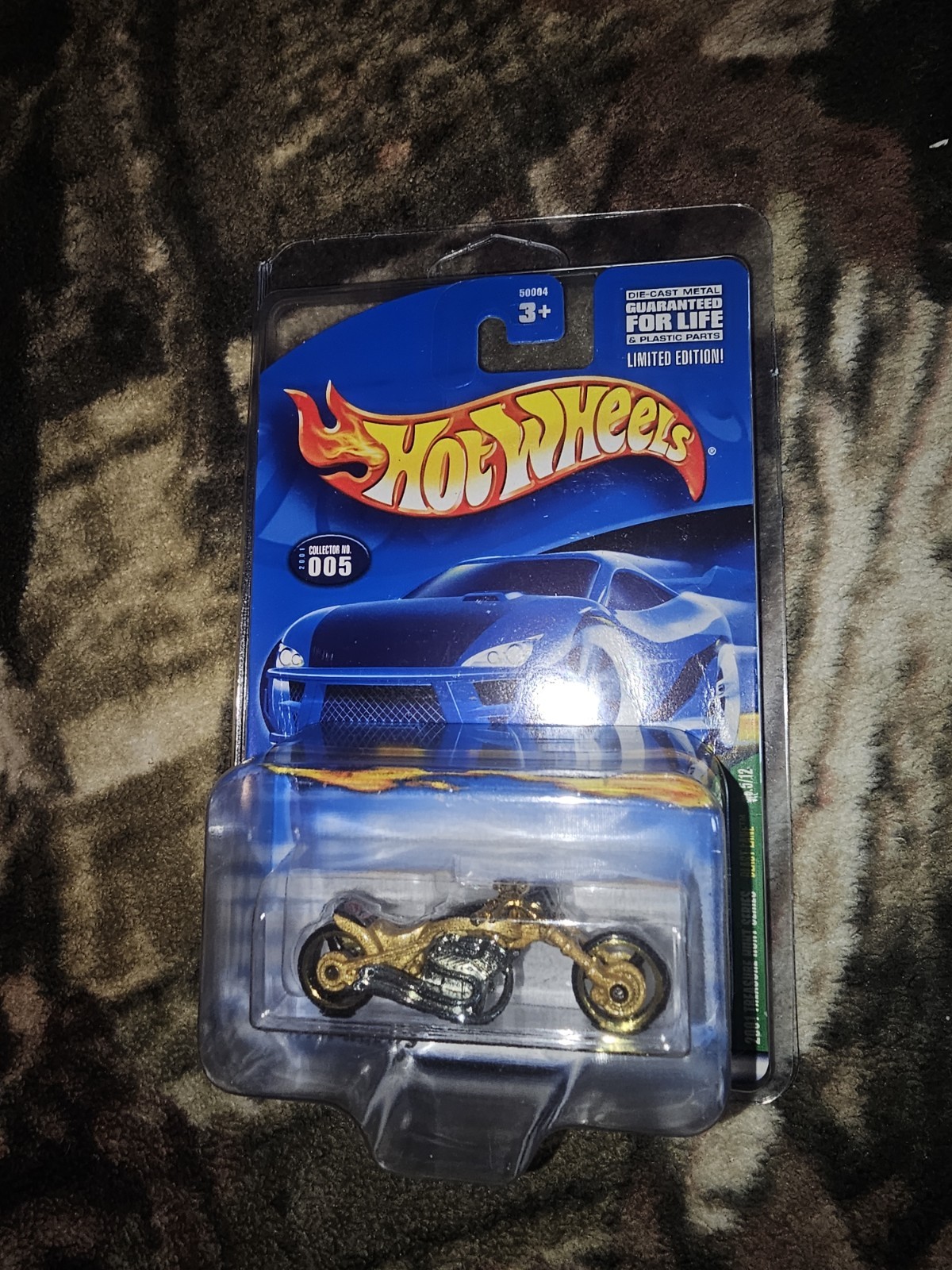 HOT WHEELS 2001 Blast Lane Treasure Hunt 5/12 gold