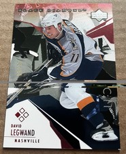 David Legwand 03-04 UD Black Diamond Ruby 11/50 11 Is His Jersey Number Match