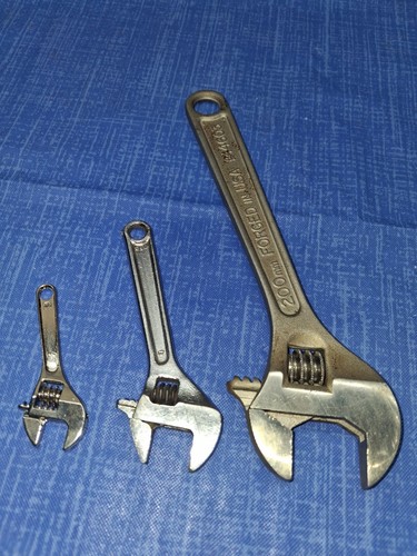 Lot Of 3 Vintage Adjustable Wrenches Craftsman 9_44603 PROTO 704 + NOVELTY Tool - Picture 7 of 10