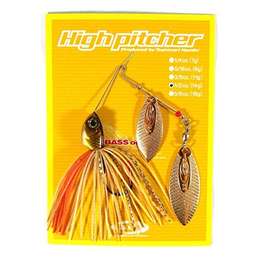 O.S.P Spinnerbait High Pitcher 1/2oz Double Willow S22 Killer Gold - Image 2
