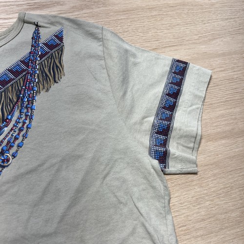 Vintage 90s Art Unlimited Tassel Western Graphic Baggy T Shirt Womens XL USA - Picture 5 of 23