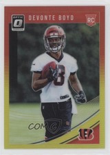 2018 Donruss Optic Rookies Red & Yellow Prizm Devonte Boyd #142 08rj