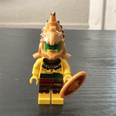 LEGO Aztec Warrior Minifigure Series 7 w/ Headdress & Shield