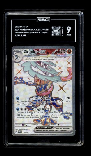 Greninja ex graded TAG 9 for sale on eBay