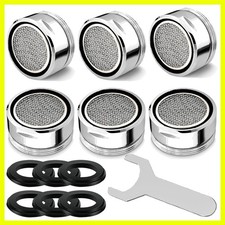 6Pcs Bathroom Faucet Aerator Replacement with Brass Shell 15/16 Inch 24mm Ext...