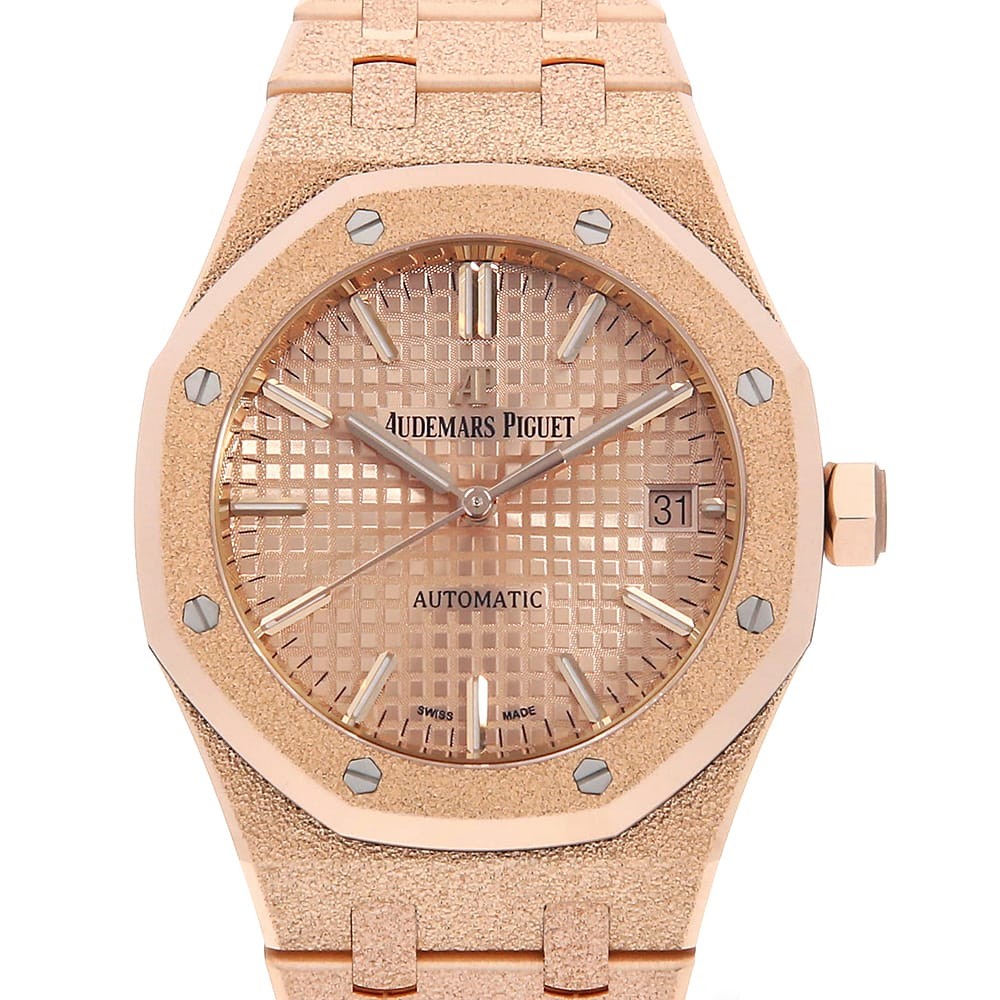 AUDEMARS PIGUET Royal Oak Frosted Gold Automatic 15454OR.GG.1259OR.03 second...