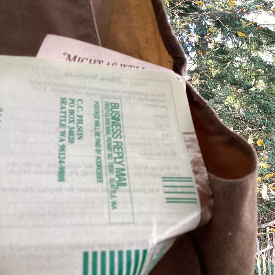 Vintage Filson 436 oil Cloth Hunting Vest SIZE Regular all tags attached - Image 2 of 4