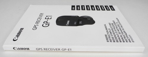 Canon GPS Receiver GP-E1 Instruction Manual / User Guide (9 Languages) - Picture 3 of 6