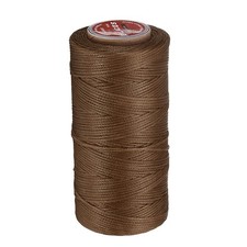 Flat Waxed Thread for Leather Sewing 153 Yards 140m 300D Brown