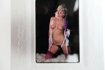 exposed Vintage Glamour Model Clear 35mm Slide
