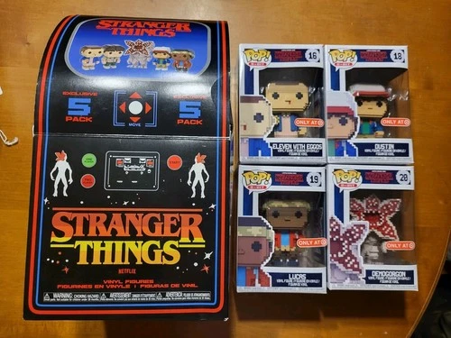 Funko Pop 8-BIT STRANGER THINGS Arcade Box DEMOGORGON DUSTIN LUCAS ELEVEN TARGET