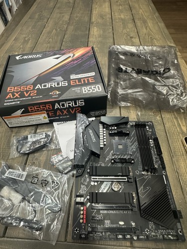 GIGABYTE B550 AORUS ELITE AX V2 AM4 AMD B550 ATX płyta główna z podwójnymi gniazdami M.2